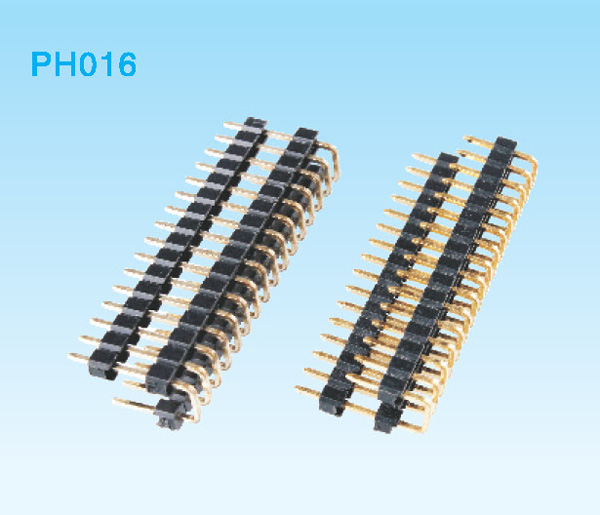 PH2.54單排三塑U型排針H=1.5、2.0、2.5mm
