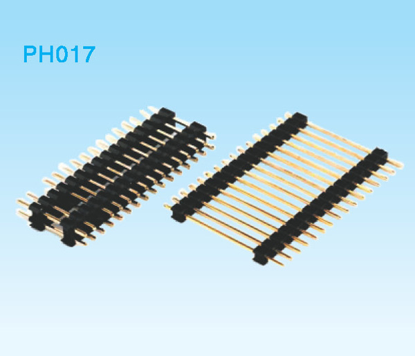 PH2.54單雙排雙塑排針H=1.5、2.0、2.5mm