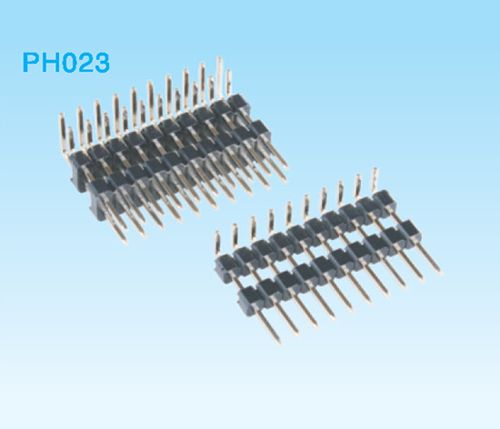 單雙排雙塑排針90度PH1.0、1.27、2.0、2.54mm